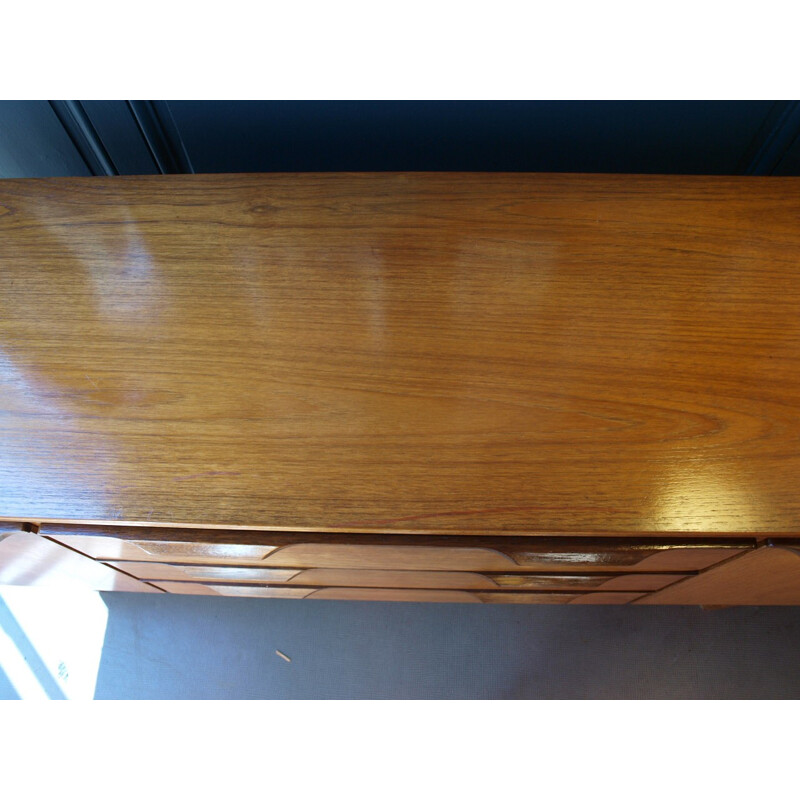 Sideboard in teak with 3 drawers and 2 storage compartments - 1960s