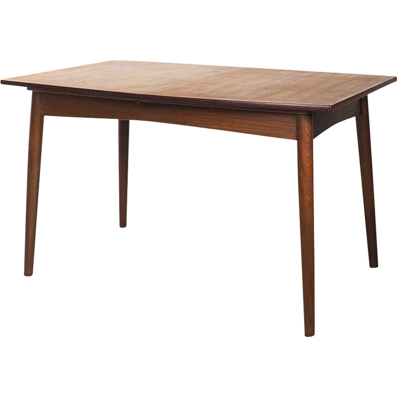 Vintage extendable teak table by Louis van Teeffelen for Wébé, 1960s