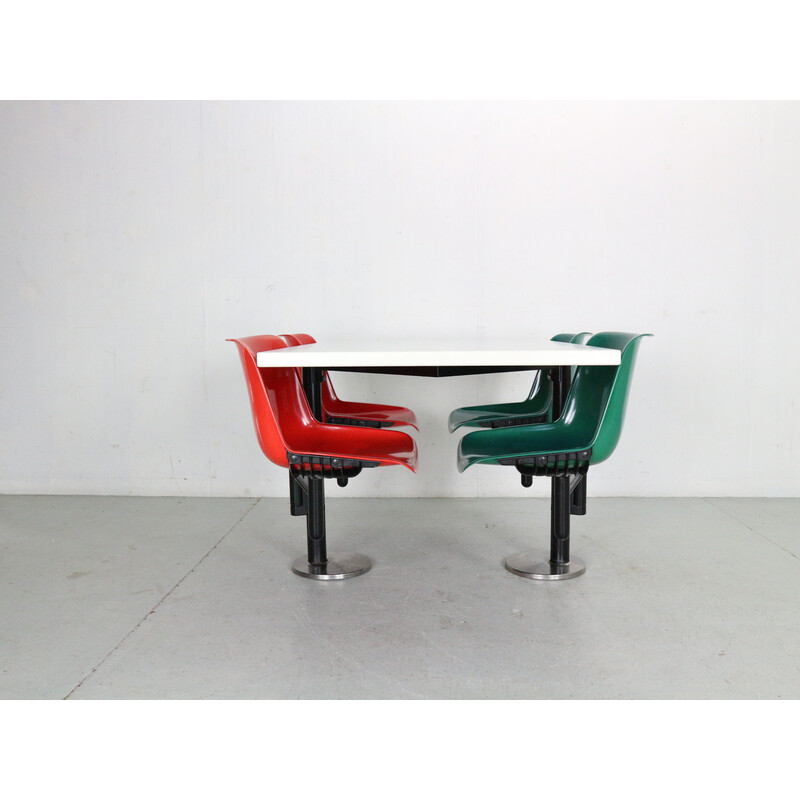 Ensemble à repas vintage par Osvaldo Borsani pour Tecno, Italie 1970