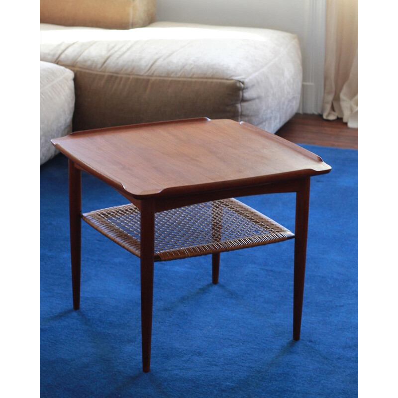 Mesa auxiliar vintage de teca de Poul Jensen para Selig for Jensen, 1960