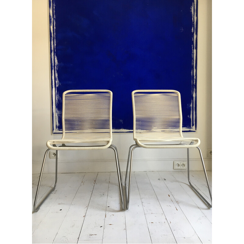 Set of 4 vintage chairs ''Panton One'' by Verner Panton for Montana