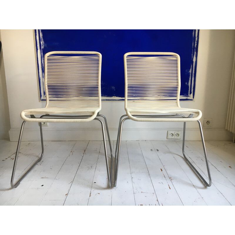 Set of 4 vintage chairs ''Panton One'' by Verner Panton for Montana