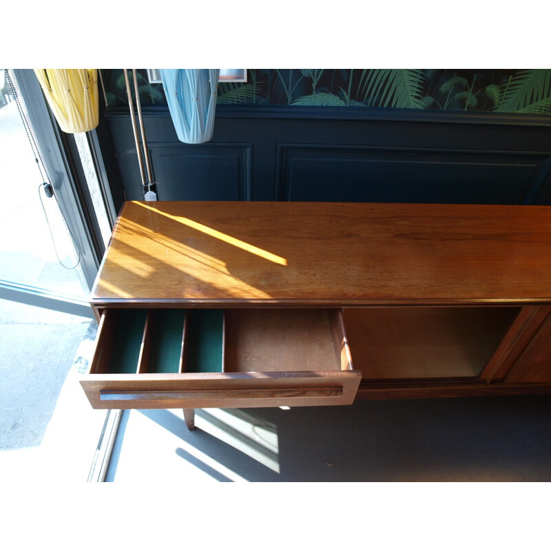 Sideboard in teak with 3 drawers and 2 storage compartments - 1960s