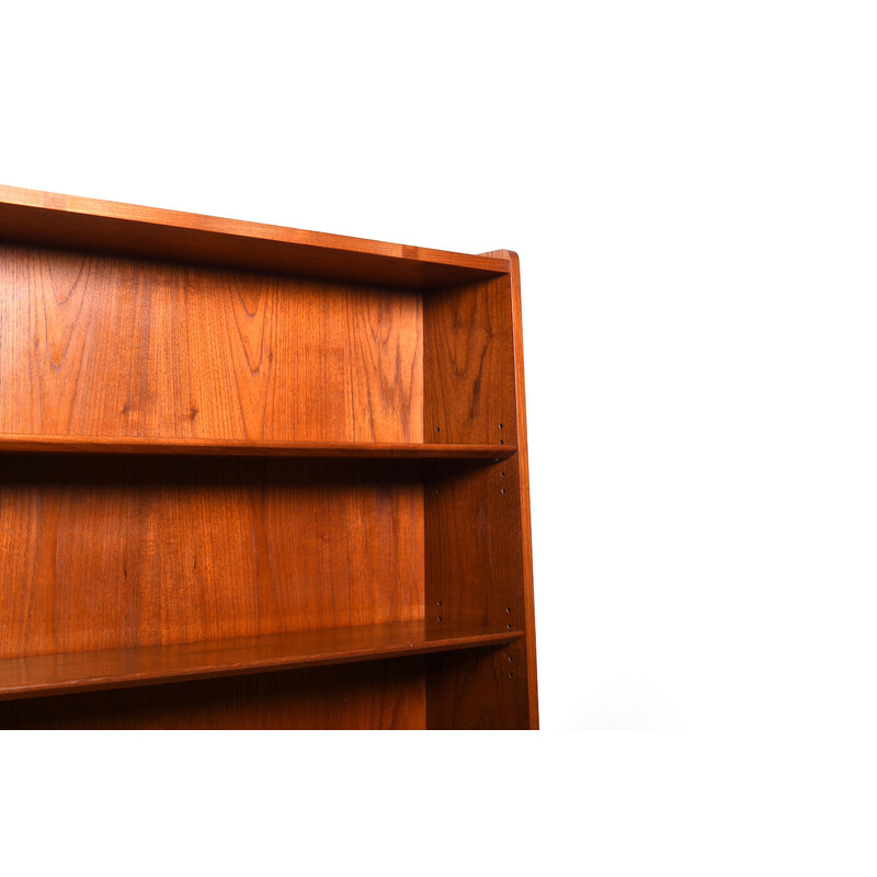 Pair of vintage Danish bookcases in teak by Johannes Sorth for Nexø Møbelfabrik, 1960s