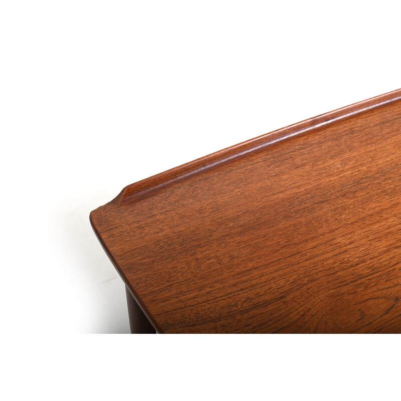 Danish vintage teak desk by Svend Aage Madsen for Hp Hansen, 1960s