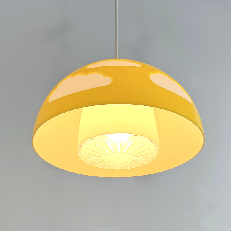 Vintage yellow Skojig Cloud pendant lamp by Henrik Preutz for Ikea, 1990s