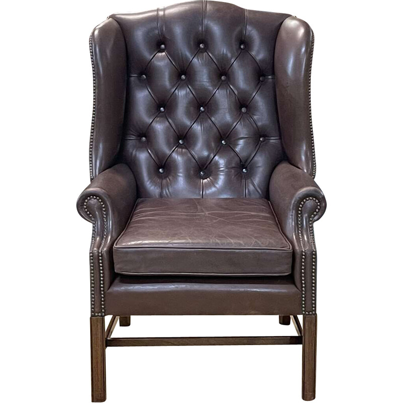 Fauteuil vintage chesterfield