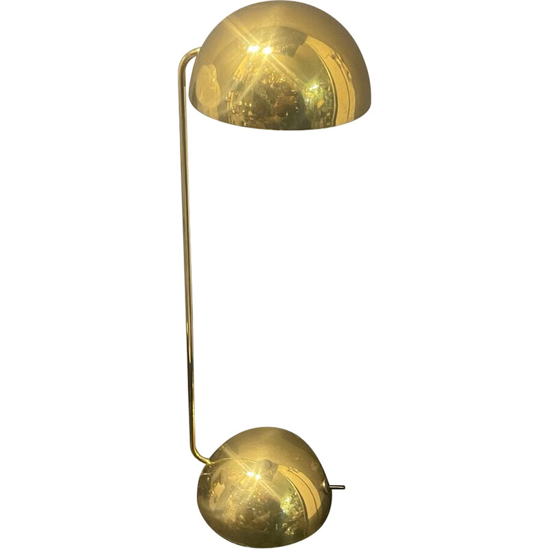 Vintage Tronconi desk lamp in brass by Barbieri and Marianelli, 1980s