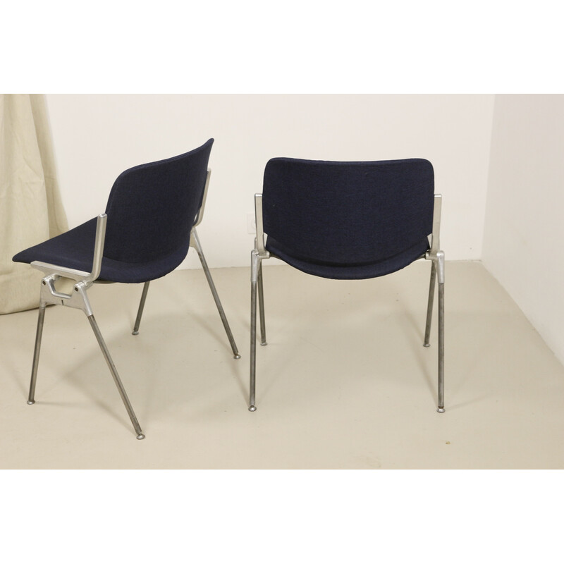 Paar vintage Dsc 106 stoelen van Giancarlo Piretti voor Anonima Casteli, 1960