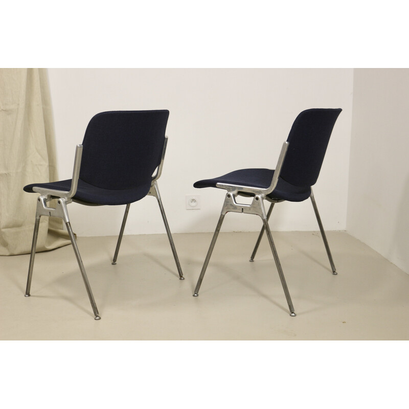 Pair of vintage Dsc 106 chairs by Giancarlo Piretti for Anonima Casteli, 1960