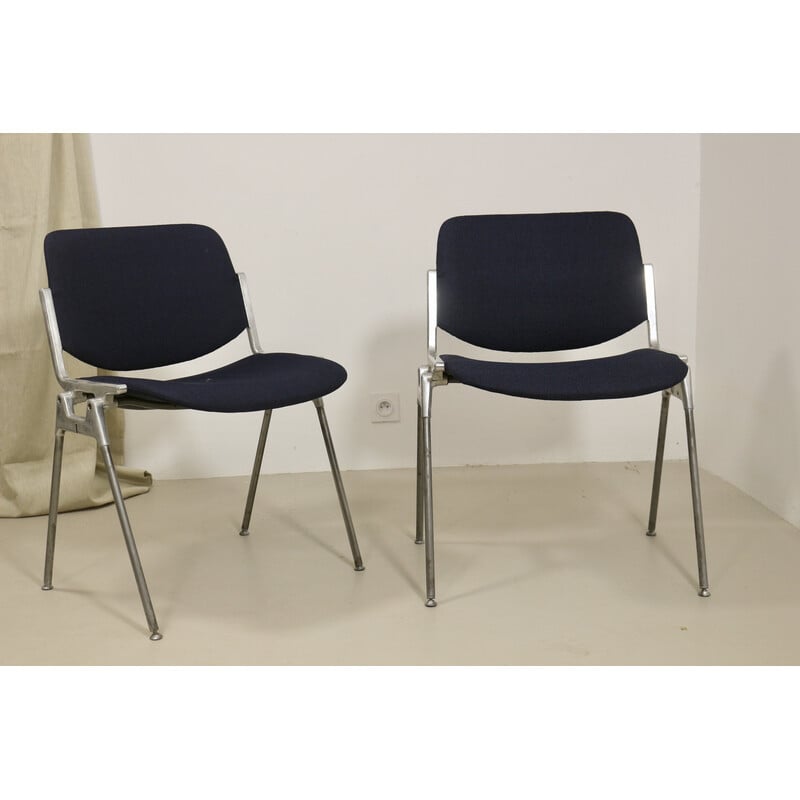 Paire de chaises vintage Dsc 106 de Giancarlo Piretti pour Anonima Casteli, 1960