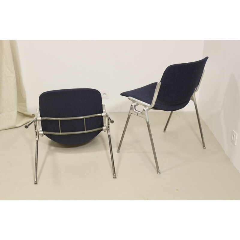 Par de cadeiras vintage Dsc 106 de Giancarlo Piretti para Anonima Casteli, 1960