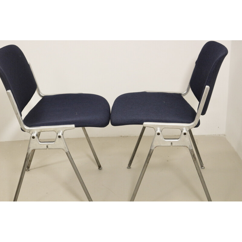 Pair of vintage Dsc 106 chairs by Giancarlo Piretti for Anonima Casteli, 1960