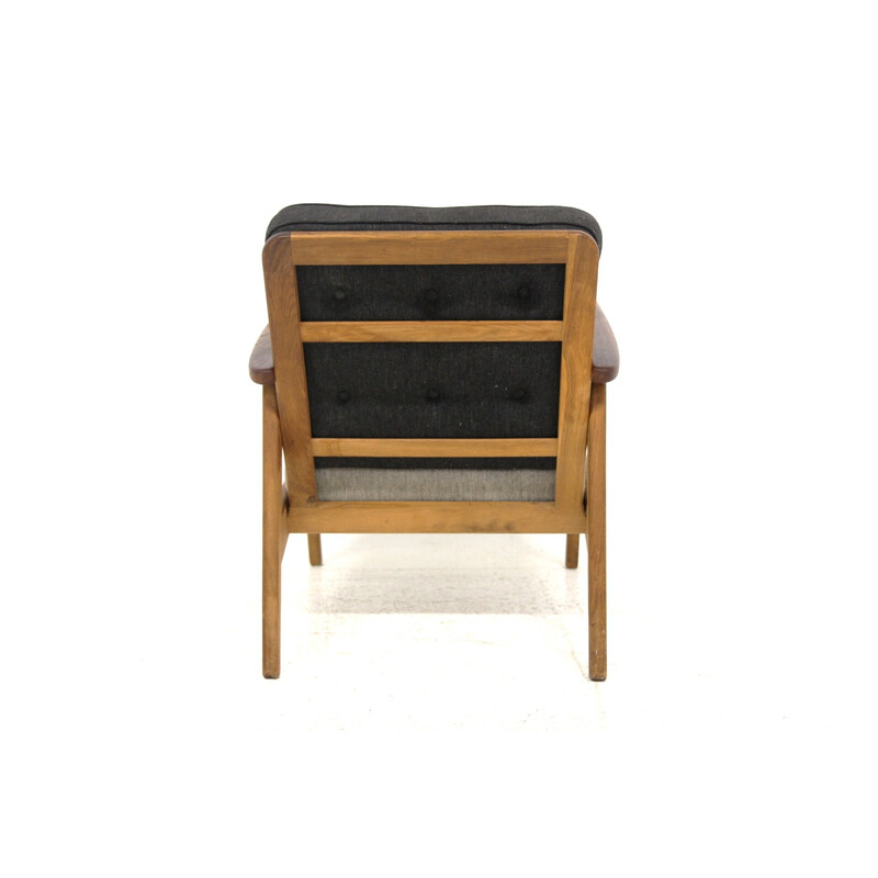 Fauteuil scandinave vintage "Esbjerg" par Erik Wørtz pour Möbel-Ikea, Suède 1950