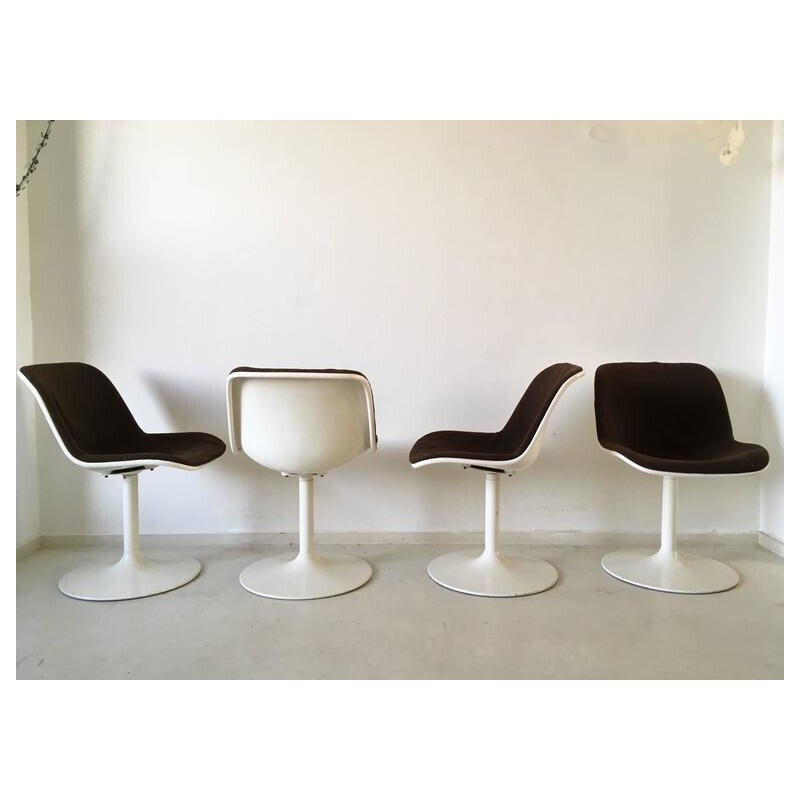 Set of 4 dining chairs model Spirit by Hajime Oonishi for Artifort - 1970s
