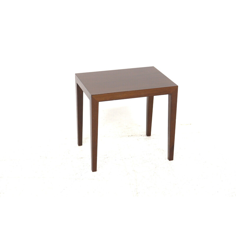 Vintage rosewood side table by Severin Hansen, Denmark 1960