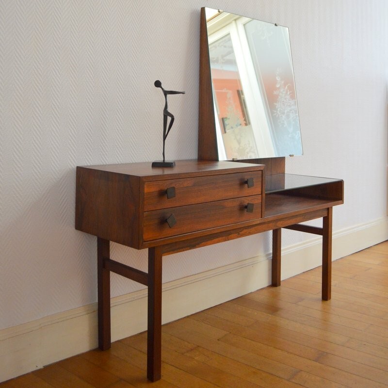 Dressing table in Rio rosewood - 1950s 