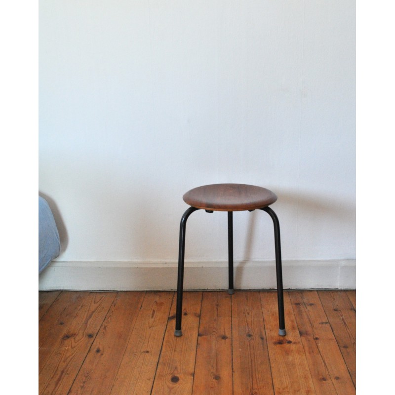 Danish vintage "Dot" stool by Arne Jacobsen for Fritz Hansen