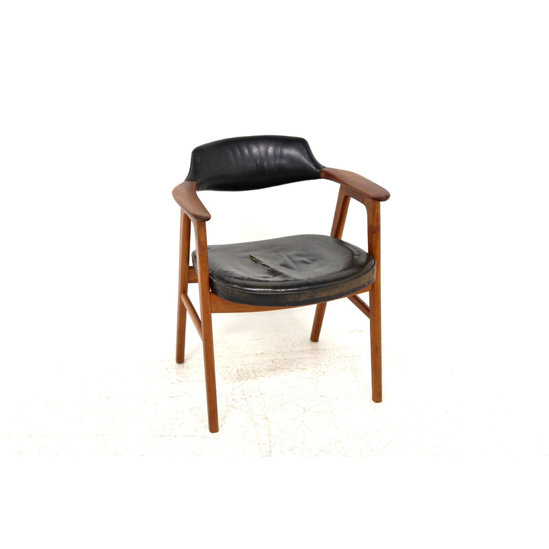 Vintage Scandinavische teakhouten fauteuil van Erik Kirkegaard, Zweden 1960