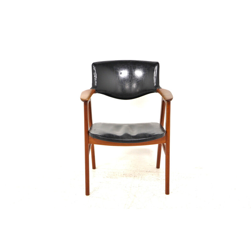 Vintage Scandinavian teak armchair by Erik Kirkegaard, Sweden 1960