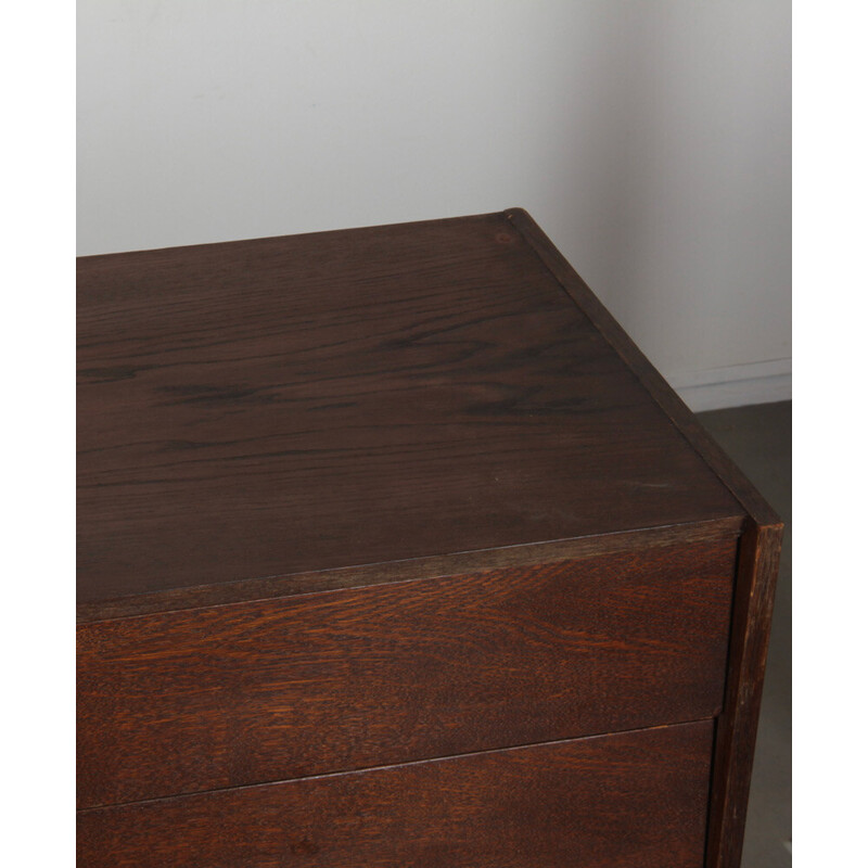 Vintage U-460 dark oakwood sideboard by Jiri Jiroutek for Interier Praha, 1960