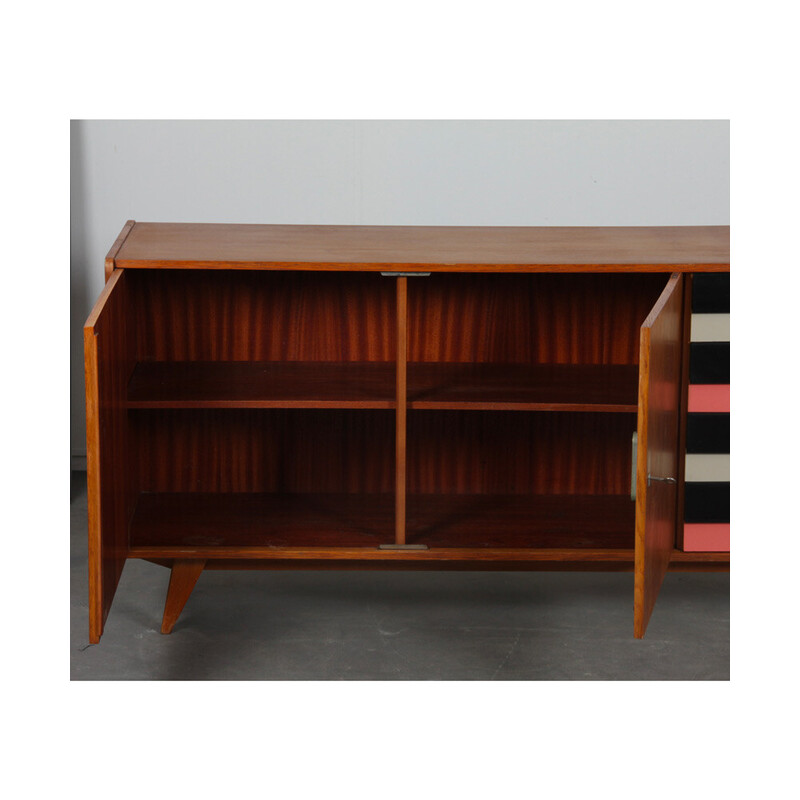 Vintage oakwood sideboard model U-460 by Jiri Jiroutek for Interier Praha, 1960