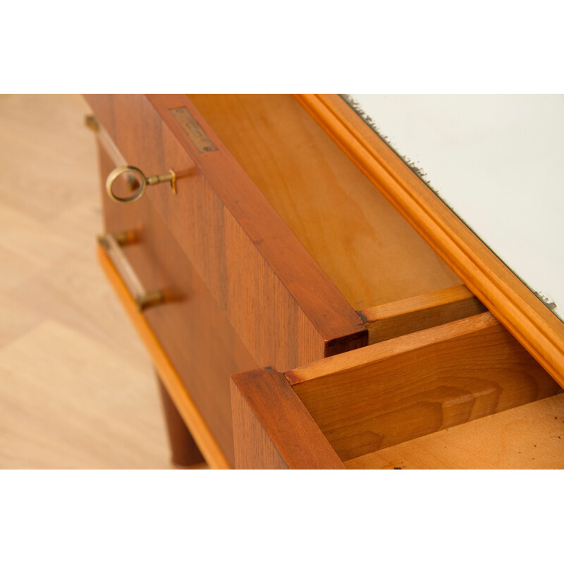 Italian mid-century walnut chest of drawers, Mario Ballini - 1960s