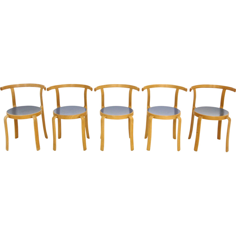 Conjunto de 5 cadeiras vintage "The 8000 serie" de Rud Thygesen e Johnny Sørensen, Dinamarca 1980