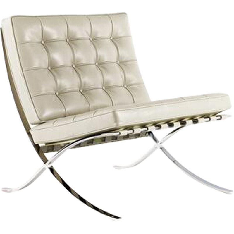 Vintage Barcelona fauteuil van Mies Van der Rohe en Lily Reich, Italië 1970