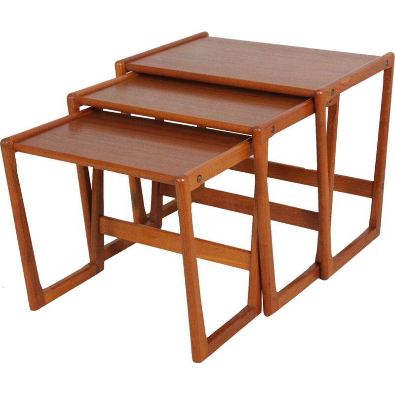 Georg Jensen Teak Kubus nesting tables - 1960s