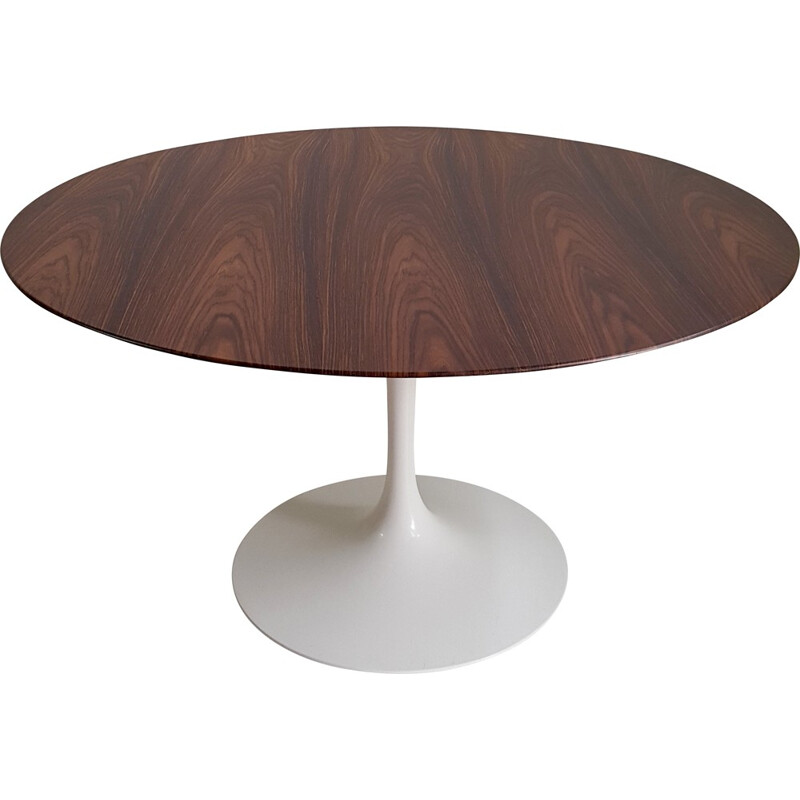 Tulip table in rosewood produced by Knoll International by Eero SAARINEN - 1970s