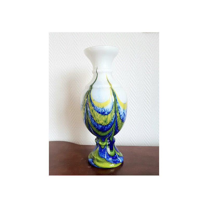 Vaso vintage en verre de Murano par Carlo Moretti, 1970