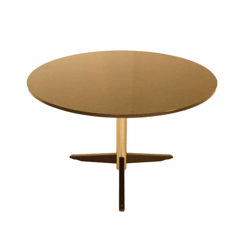 Martin Visser "TE06" chromium and natural stone dining table - 1960s