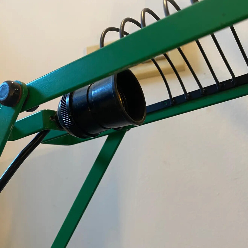 Vintage modernist Sintesi green desk lamp by Ernesto Gismondi for Artemide, 1970s