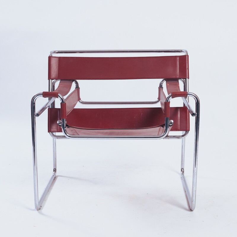 Coppia di poltrone vintage Wassily B3 di Marcel Breuer