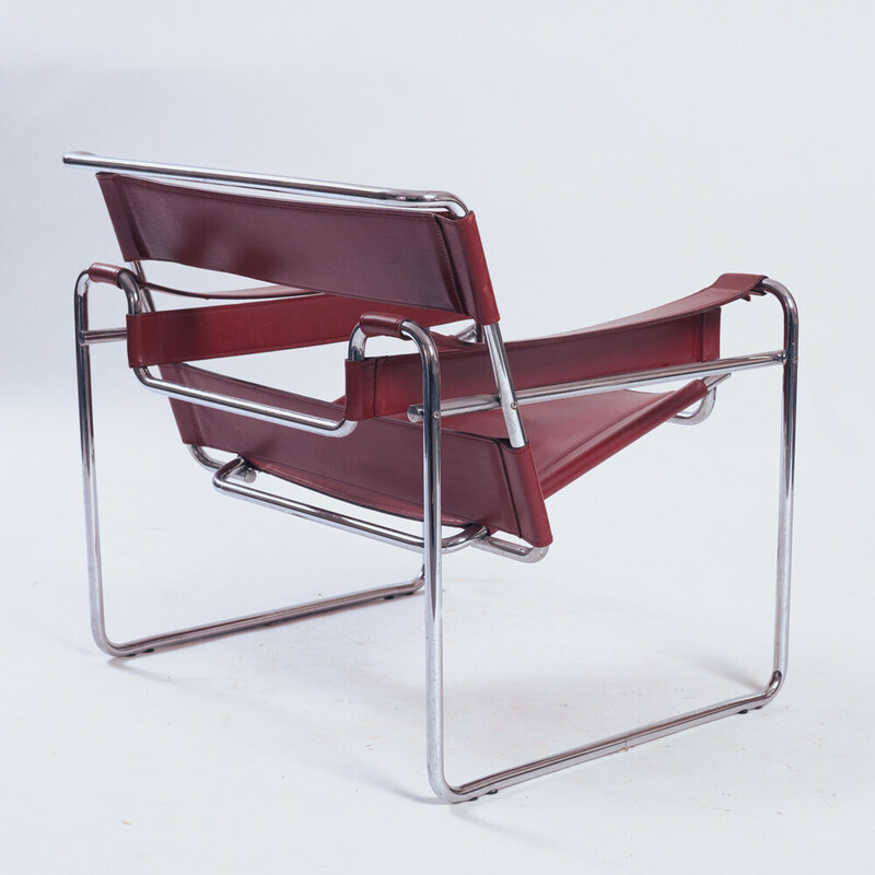 Paar vintage Wassily B3 fauteuils van Marcel Breuer