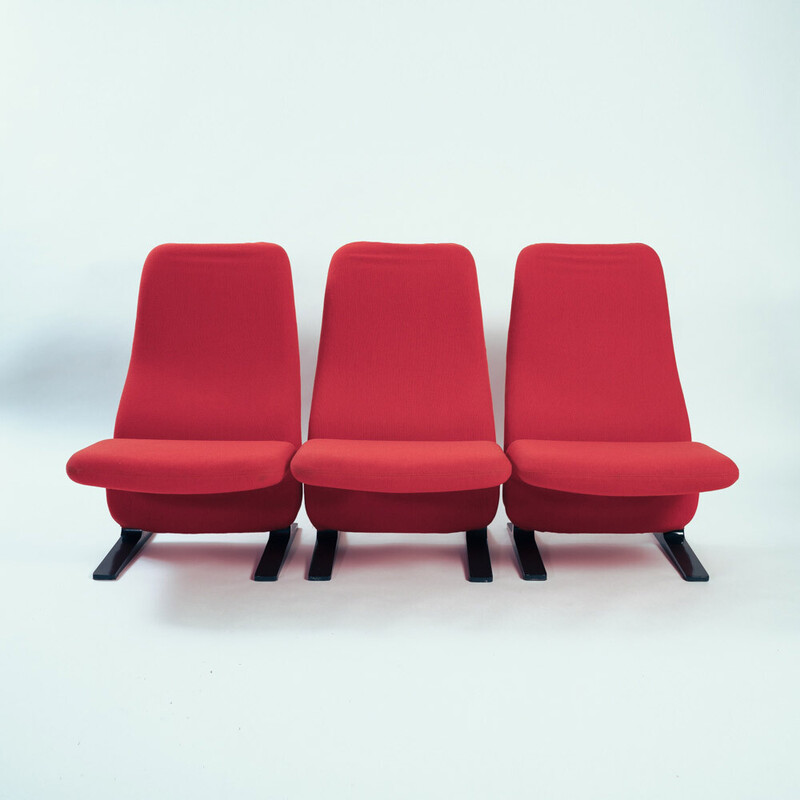 Ensemble de 3 fauteuils vintage Concorde de Pierre Paulin pour Artifort