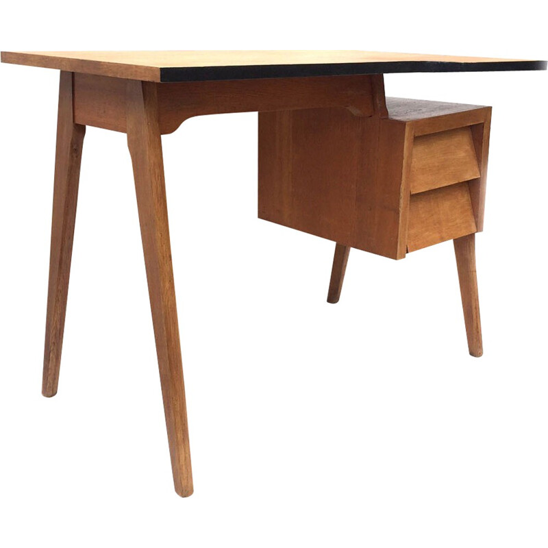 Bureau vintage en bois - 1960