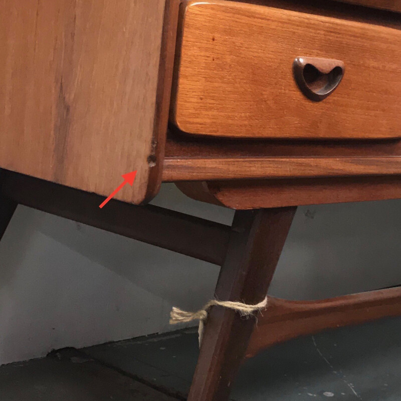 Dutch highboard in teak by Louis van Teeffelen for Webé - 1960s