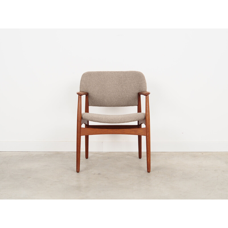 Fauteuil danois vintage en chêne par Ejner Larsen et Aksel Bender Madsen pour Fritz Hansen, 1960