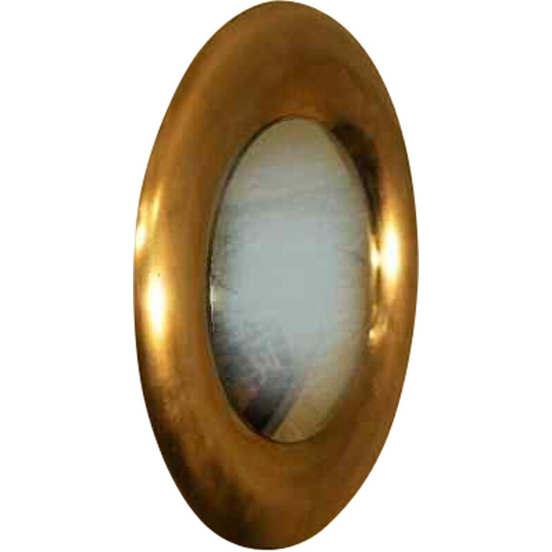 Copper witch's eye mirror - 1960s