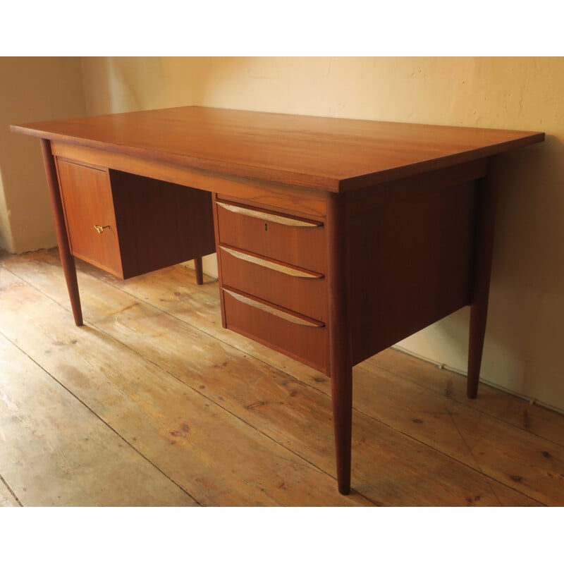 Bureau vintage en teck de Gunnar Nielsen Tibergaard, Danemark 1960