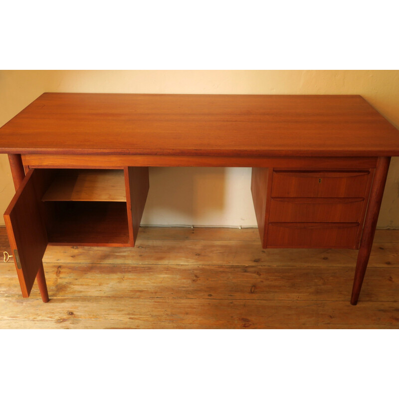 Bureau vintage en teck de Gunnar Nielsen Tibergaard, Danemark 1960