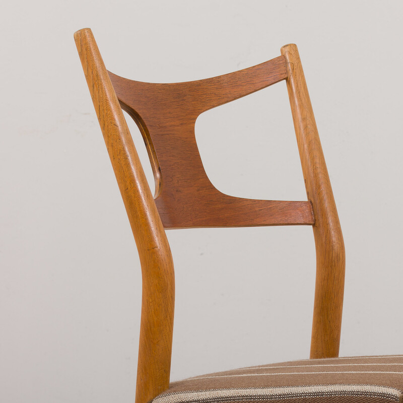 Ensemble de 4 chaises latérales vintage en teck et chêne par Kurt Østervig pour Randers Møbelfabrik, 1956