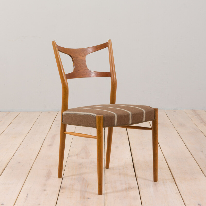 Ensemble de 4 chaises latérales vintage en teck et chêne par Kurt Østervig pour Randers Møbelfabrik, 1956