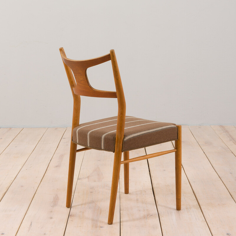 Set of 4 vintage side chairs in teak and oakwood by Kurt Østervig for Randers Møbelfabrik, 1956