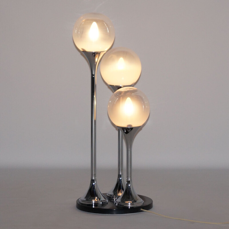 Lampe de table en verre de Murano par Targetti Sankey - 1970