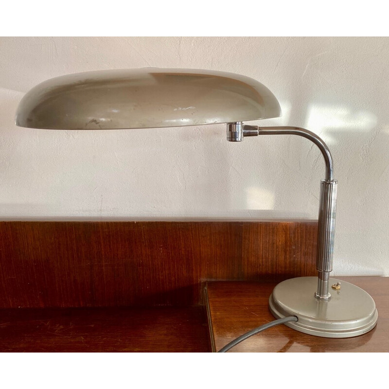 Vintage bureaulamp Long Neck van Alfred Muller