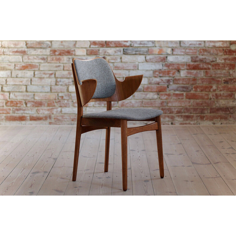 Set of 4 mid century dining chairs model 107 by Hans Olsen for Bramin, 1960s