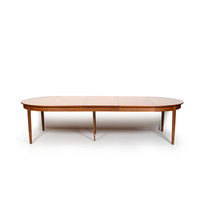 Vintage teak and oakwood dining table by Hans J. Wegner for Andreas Tuck, 1950s